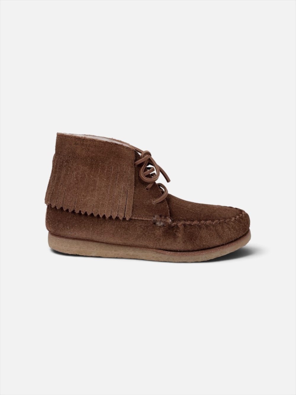 Saint Laurent Brown Shearling Fringe Boots EU 36.5